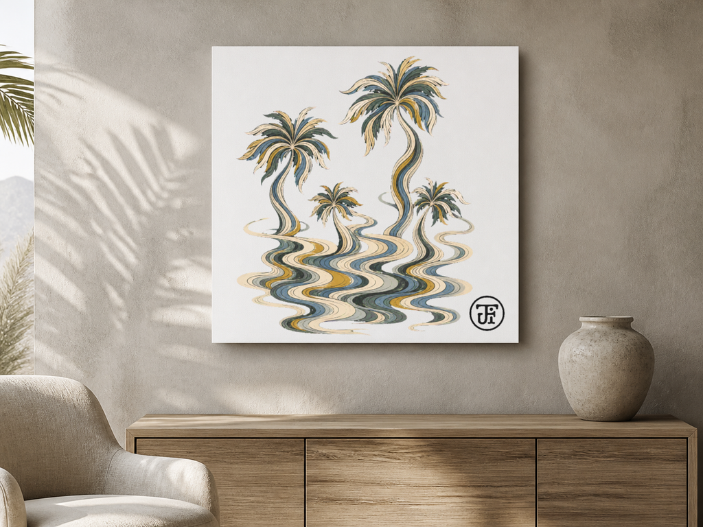 Flowing Palms Canvas lifestyle