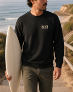 Wave Badge Crew Sweatshirt lifestyle