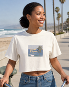 Postcard Cropped Tee - Women's lifestyle