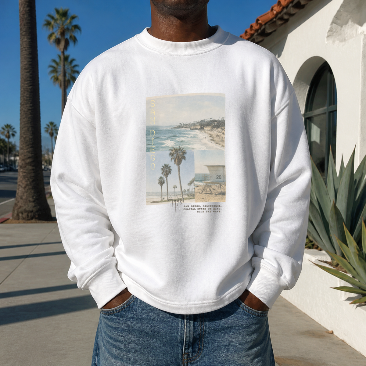 San Diego 98 Crew Sweatshirt lifestyle