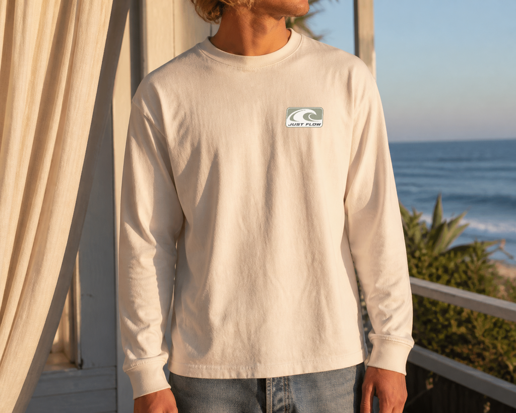 Wave Badge Long Sleeve Tee lifestyle