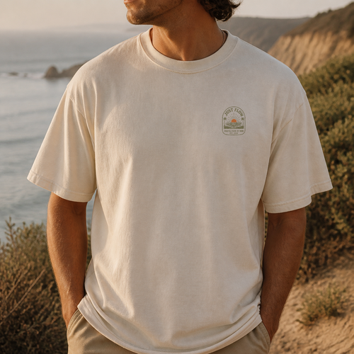 Coastal Sunset Heavyweight Tee lifestyle