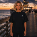 Just Flow Palm Emblem Heavyweight Tee Black lifestyle hero