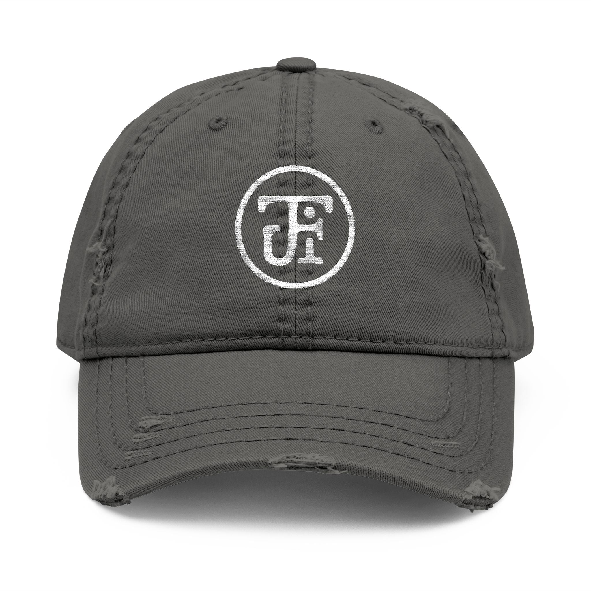 Monogram Dad Hat — Distressed