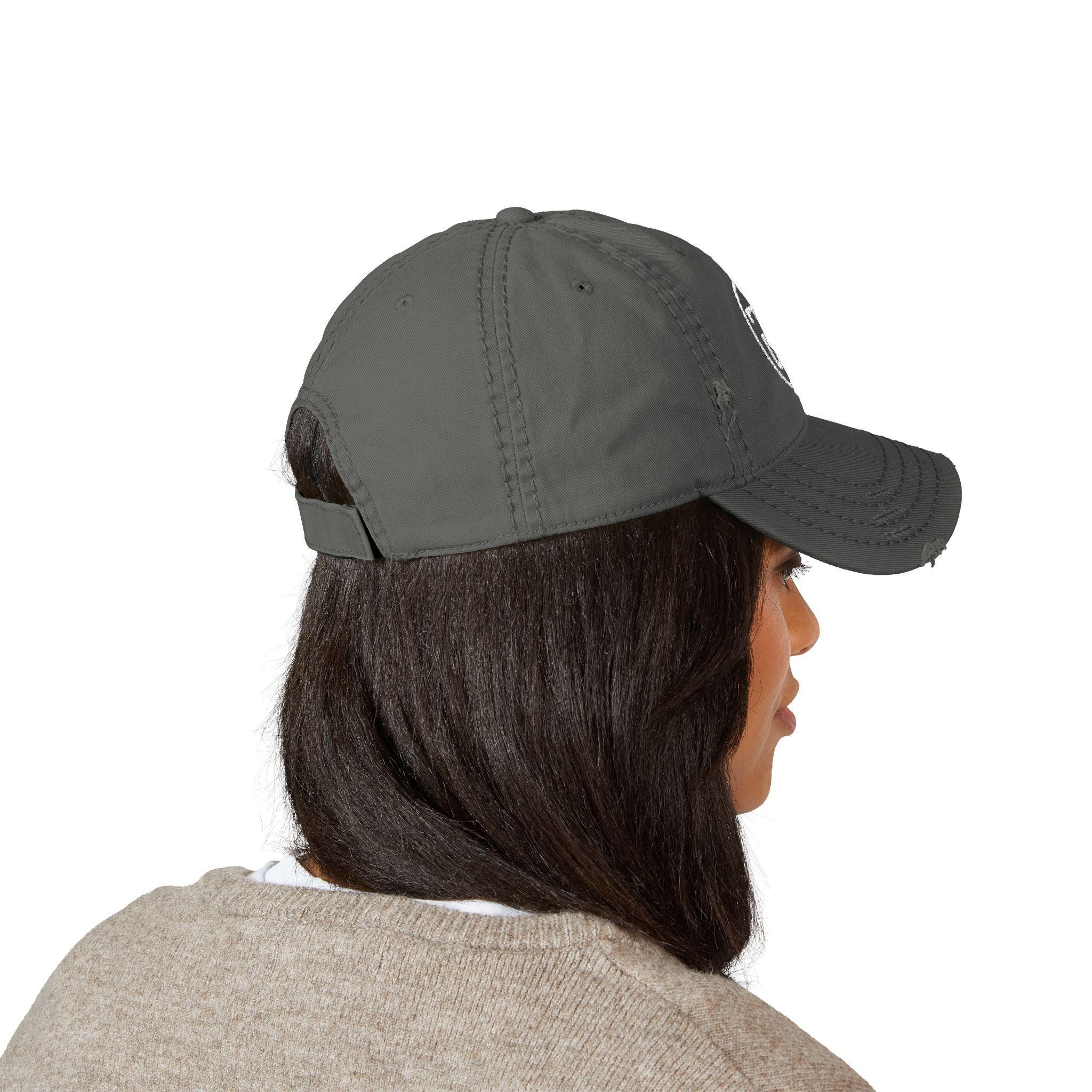 Monogram Dad Hat — Distressed