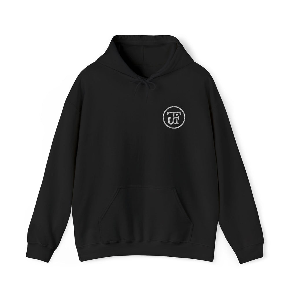 Monogram Hoodie — Black / Charcoal / Military Green
