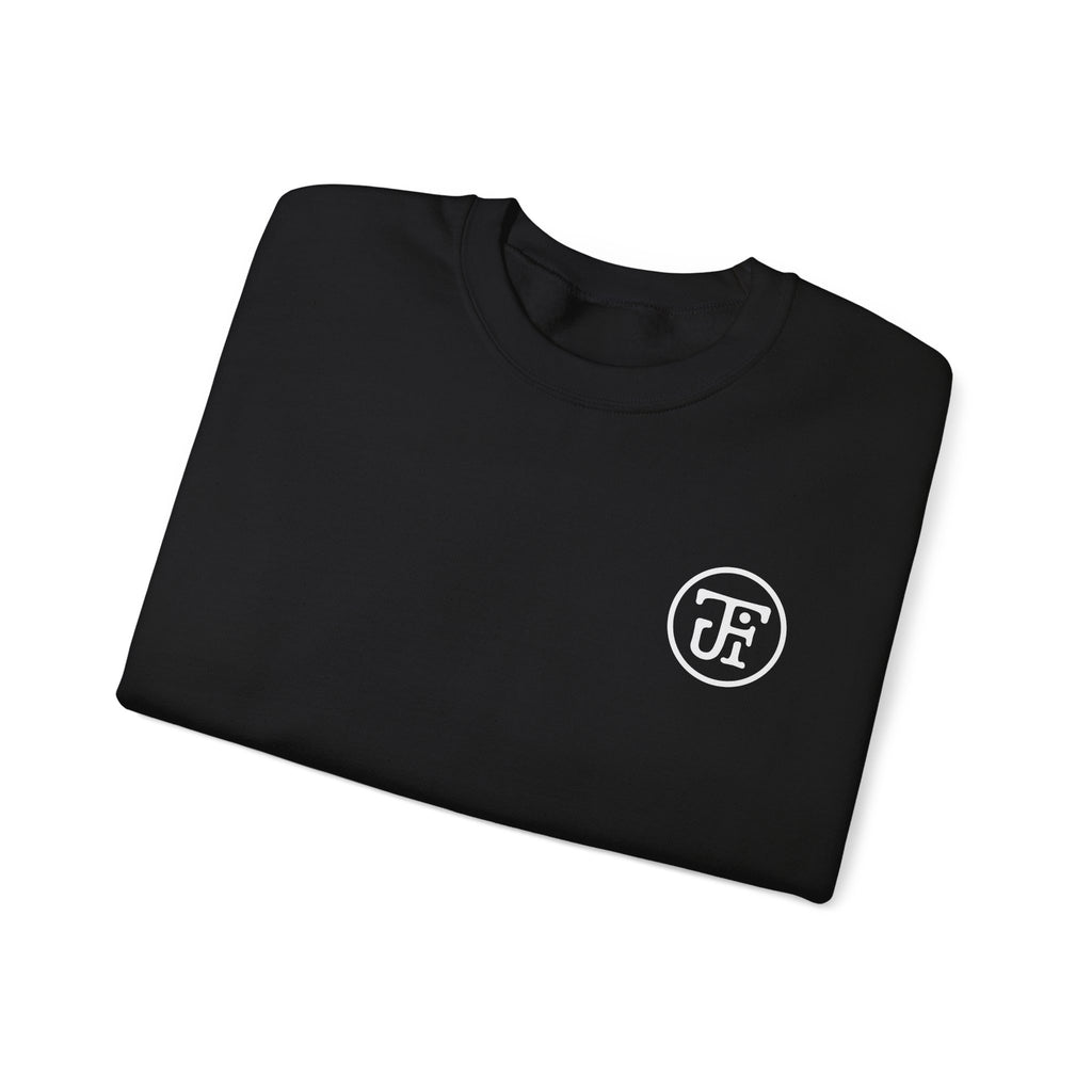 Diamond Badge Crew Sweatshirt — Black / Dark Heather