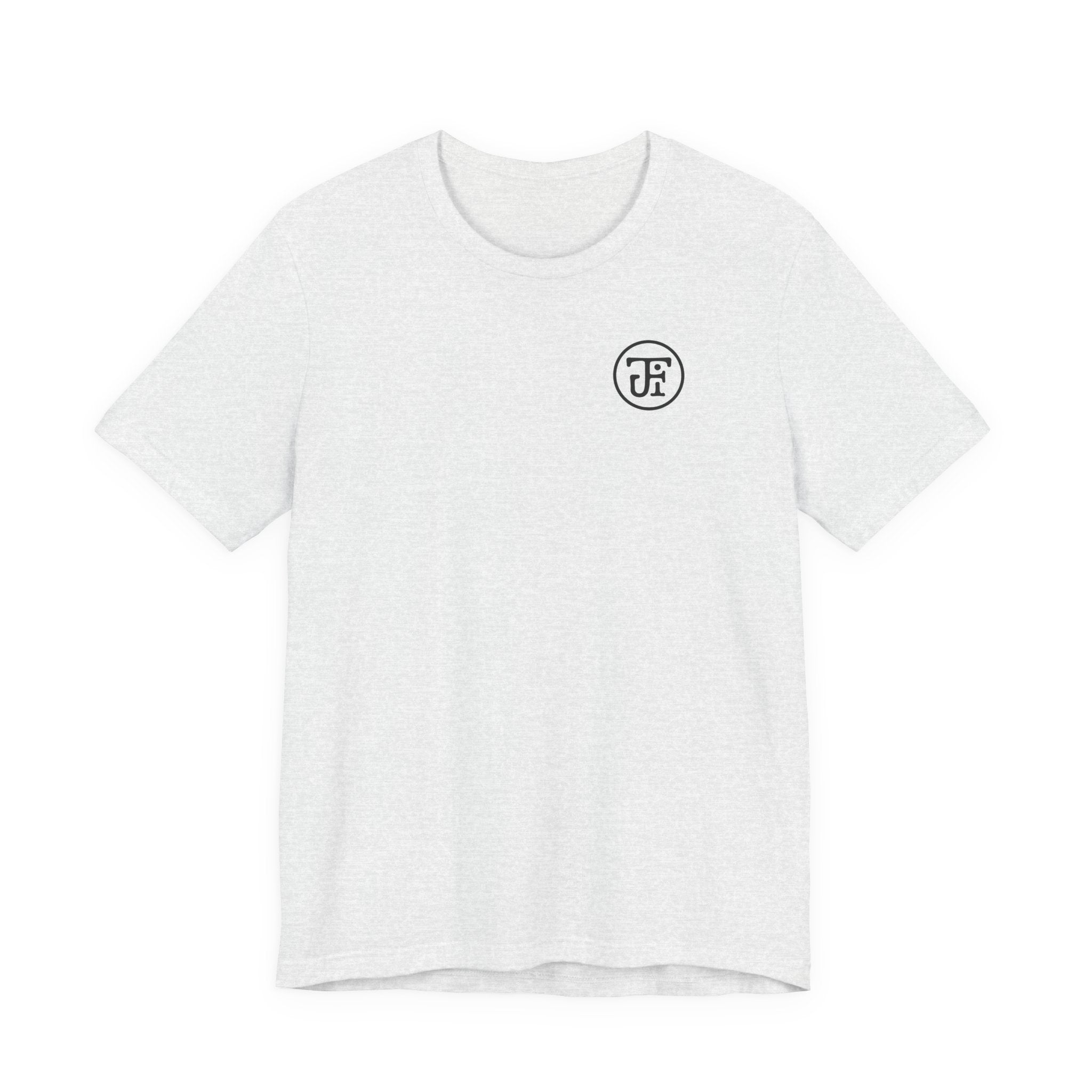 Monogram Graphic Lightweight Tee — White / Ash / Silver