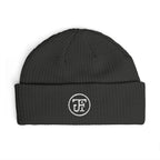 JFI Monogram Embroidered Cuff Beanie