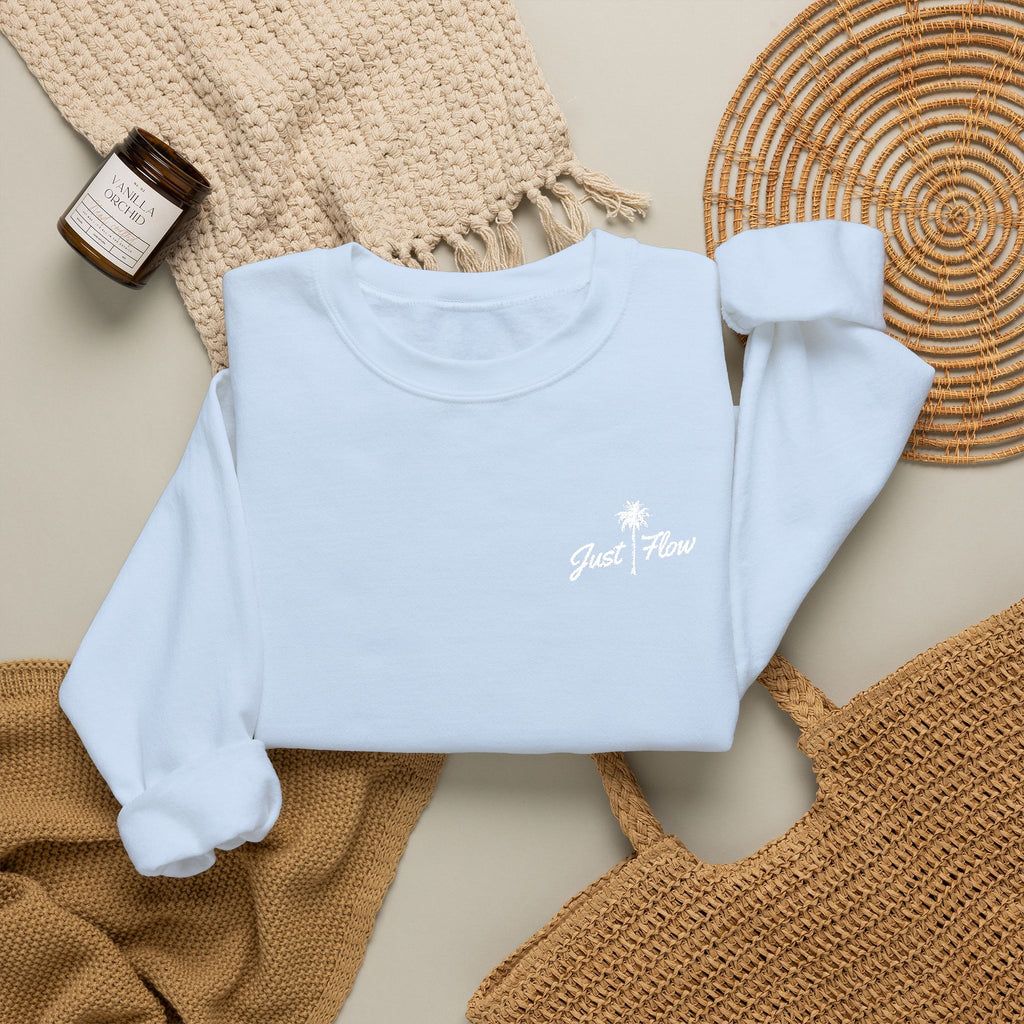 Minimal Black Crewneck Sweatshirt with Small Chest Logo
