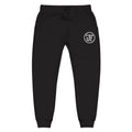 Monogram Fleece Sweatpants — Black / Carbon Grey