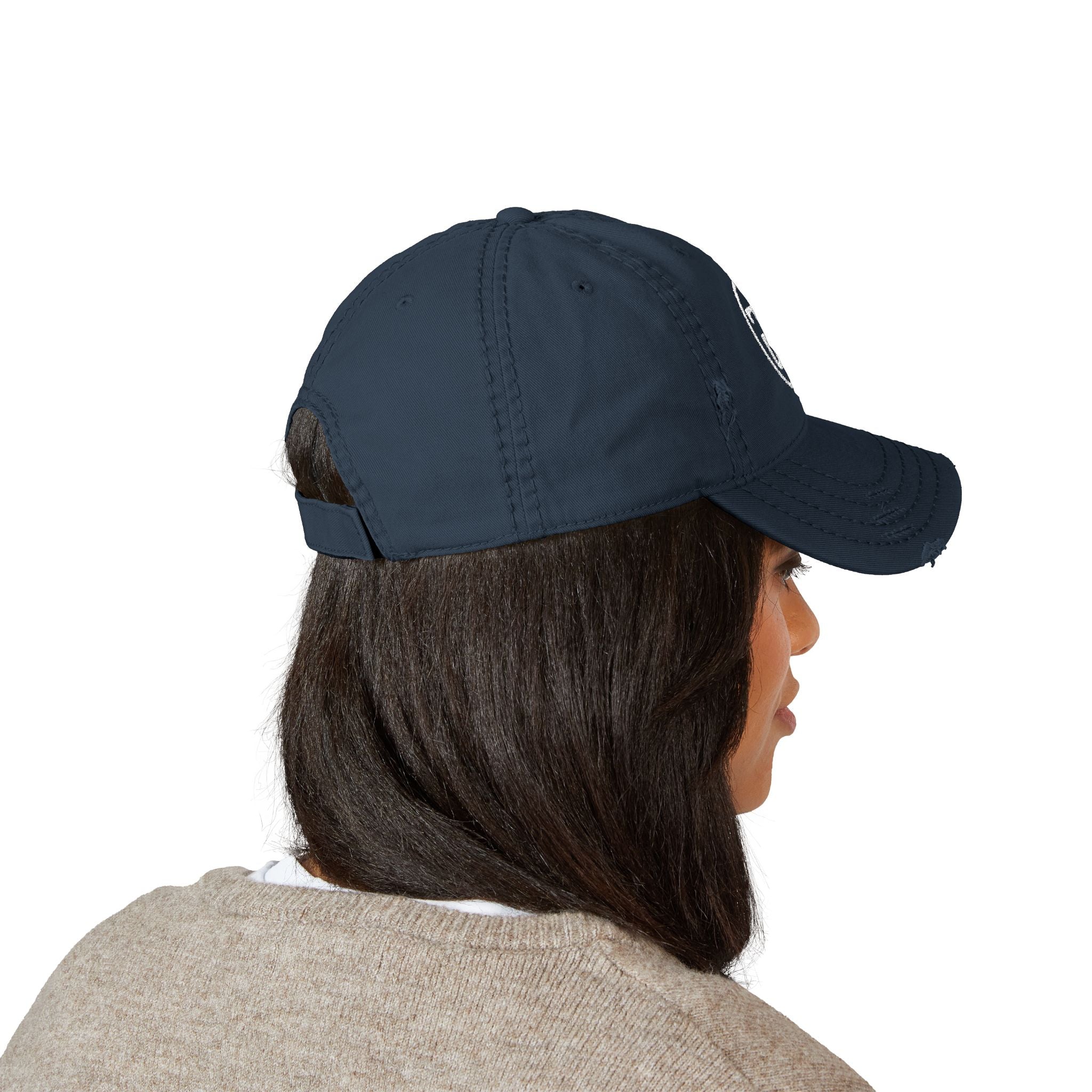 Monogram Dad Hat — Distressed