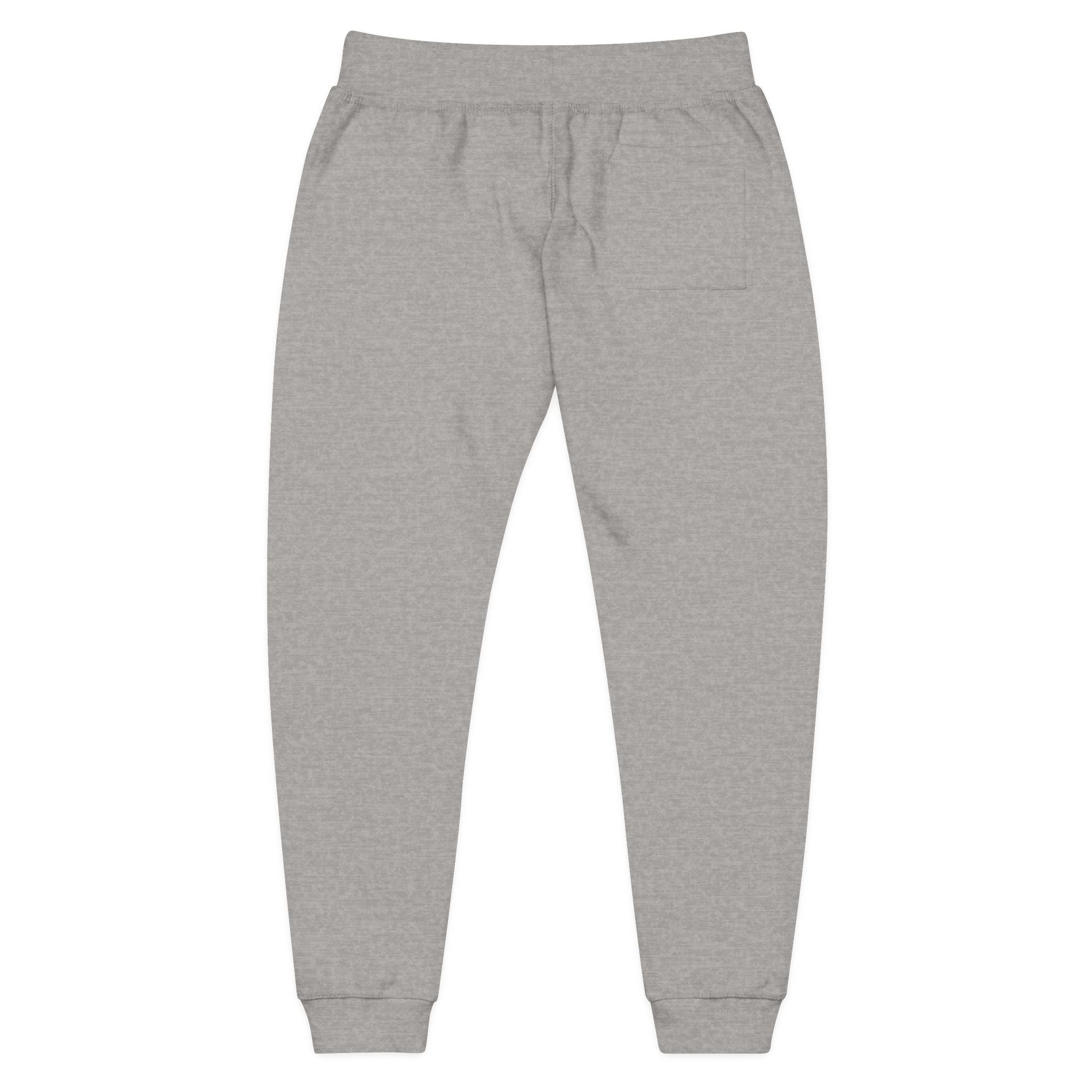 Monogram Fleece Sweatpants — Black / Carbon Grey