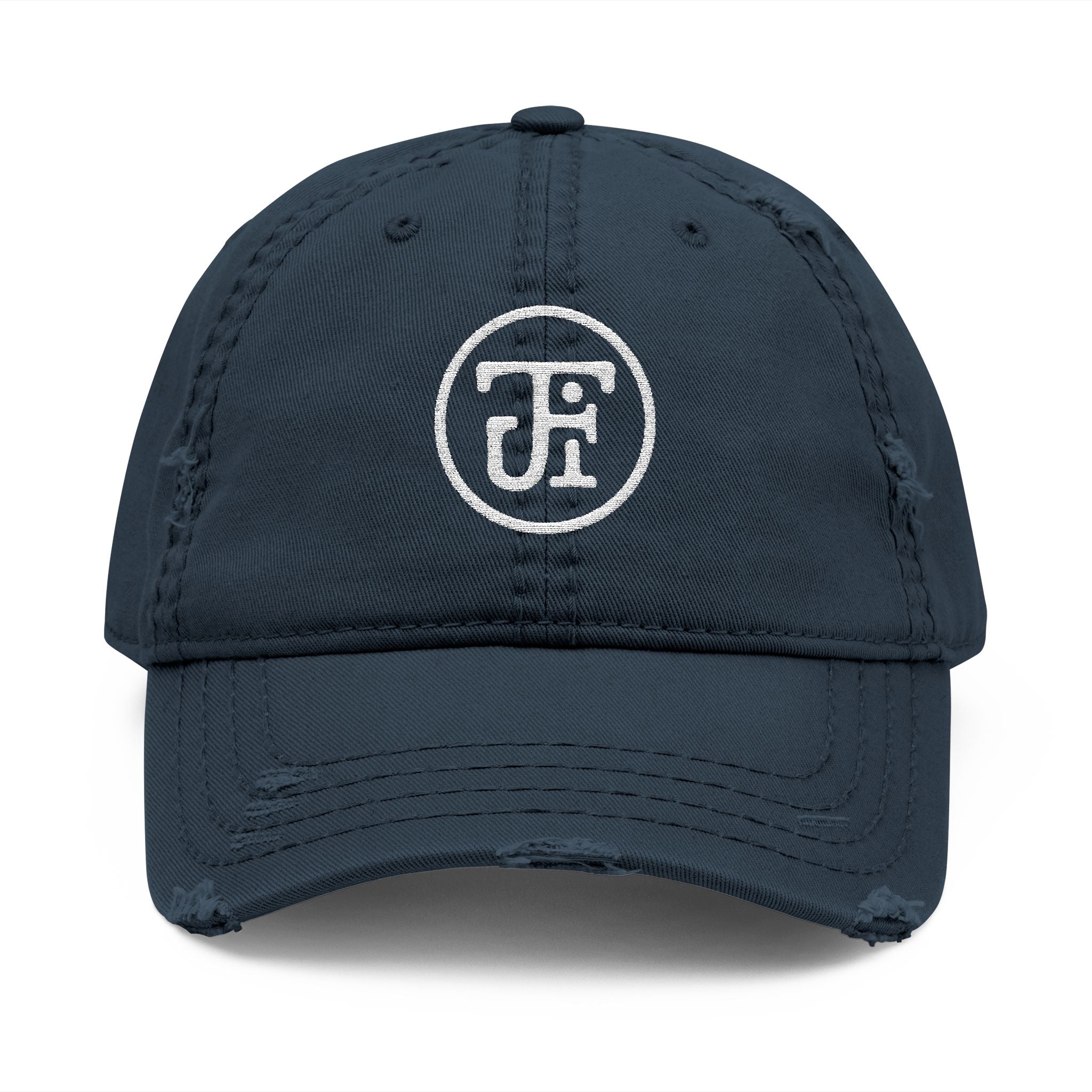 Monogram Dad Hat — Distressed