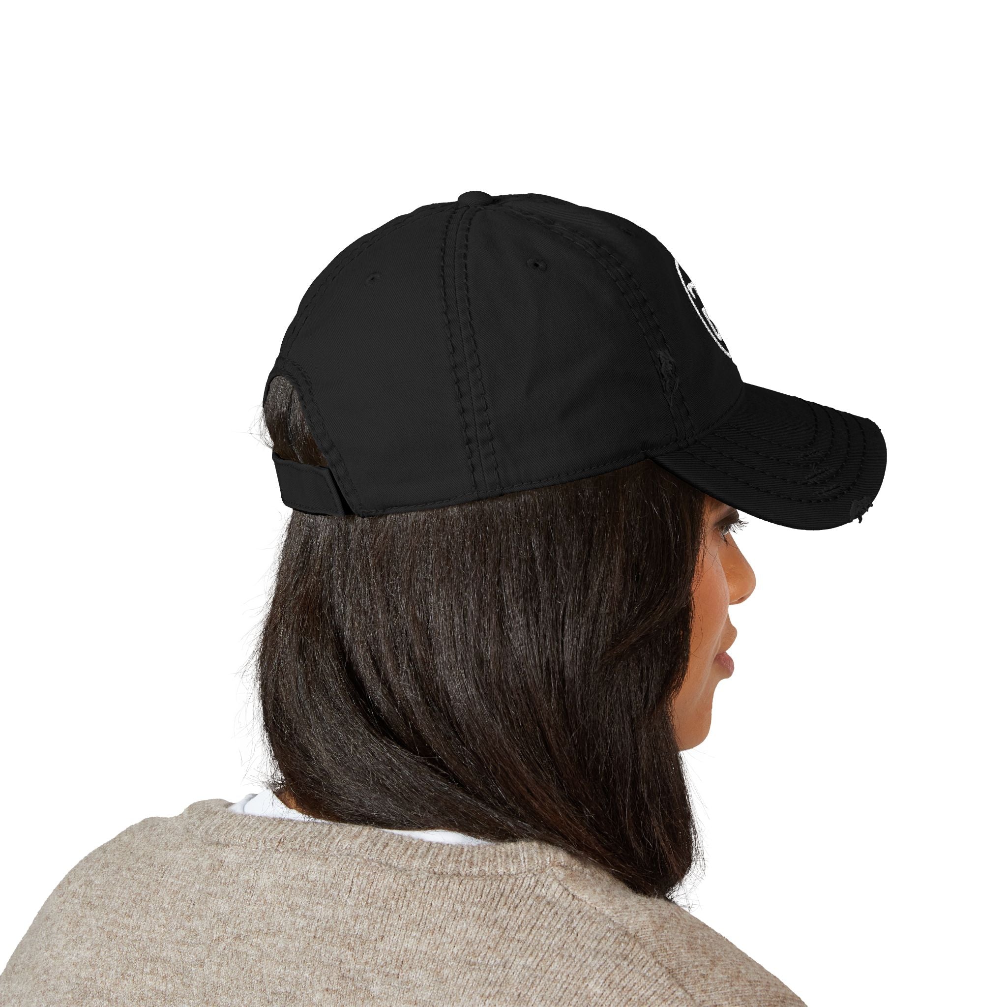 Monogram Dad Hat — Distressed