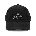 Palm Script Embroidered Corduroy Cap