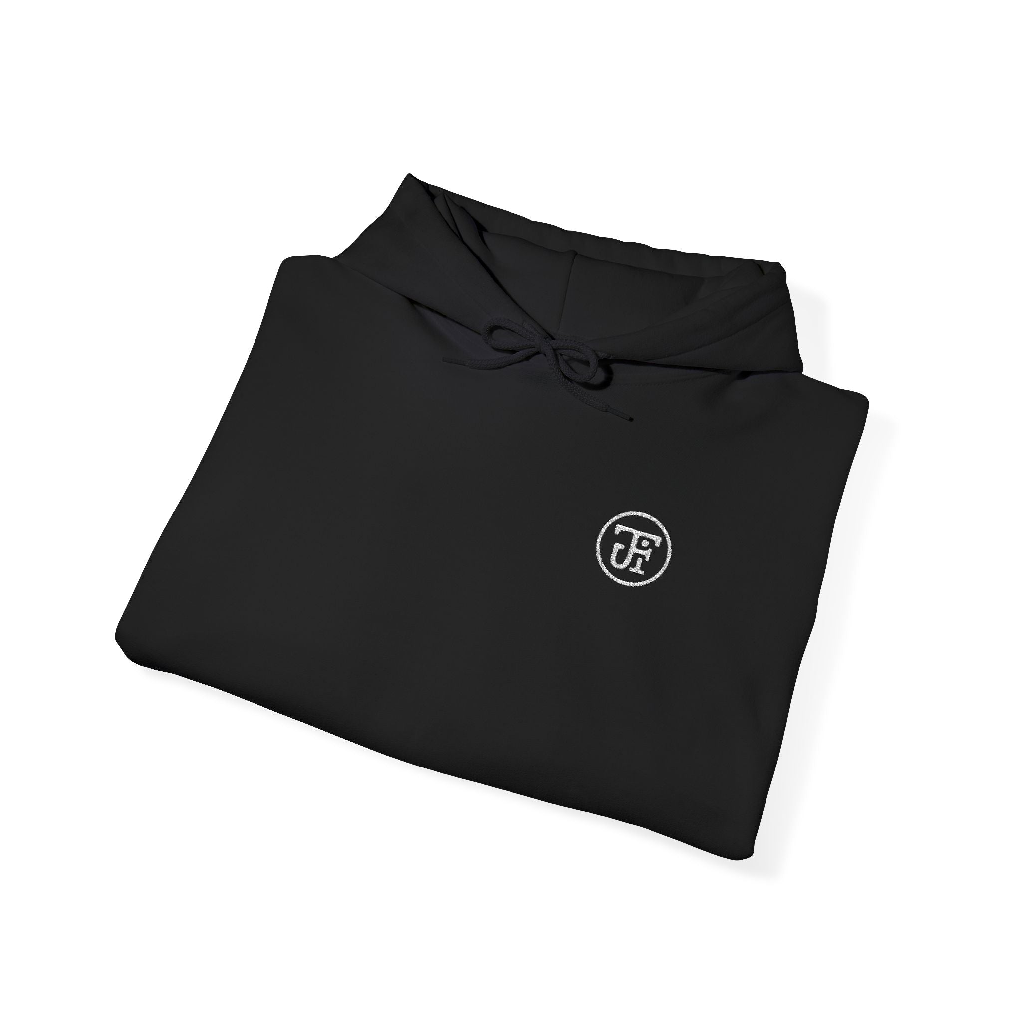 Minimalist Tiny Logo Hoodie — Small Chest Emblem Pullover
