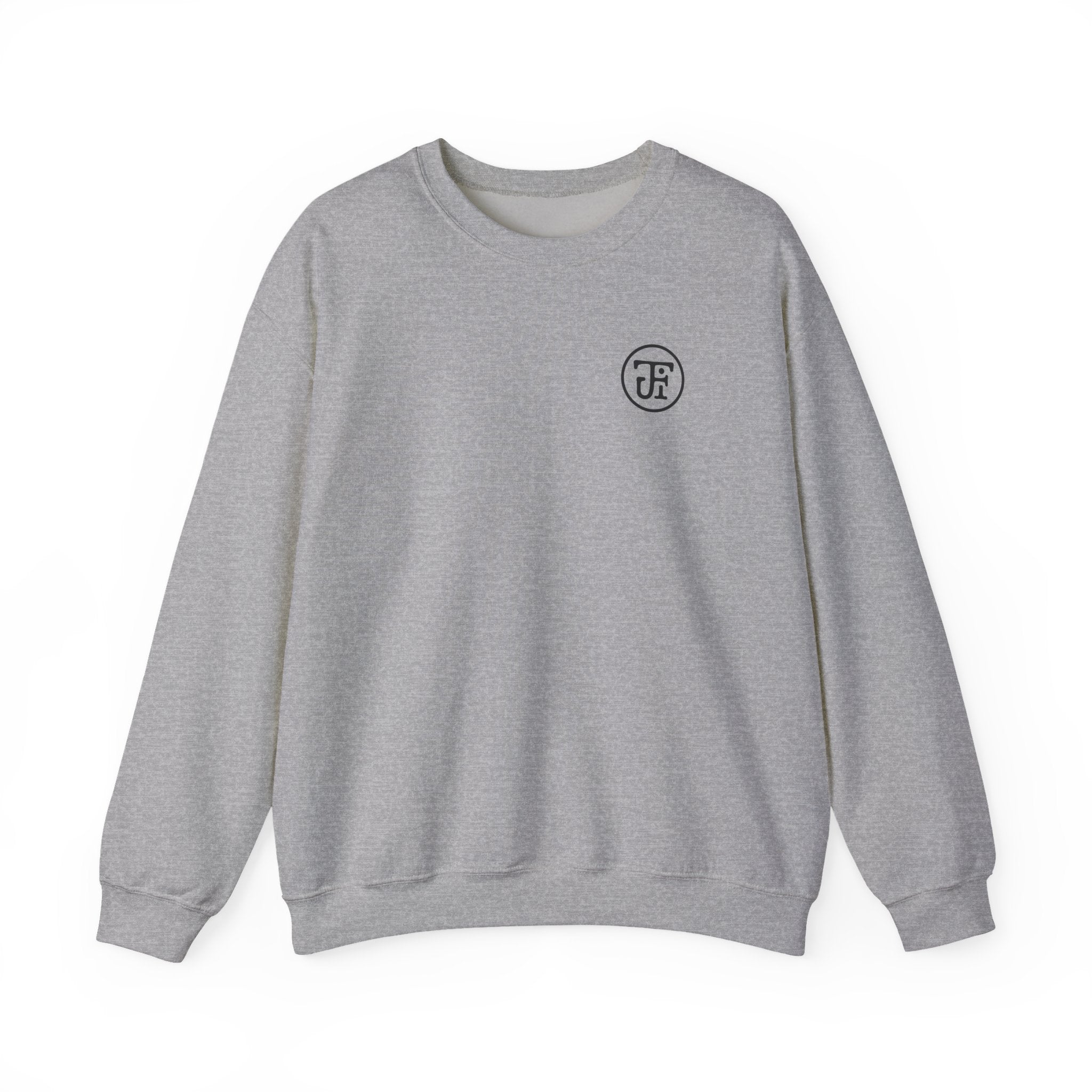 Monogram Graphic Crew Sweatshirt — Black / Dark Heather
