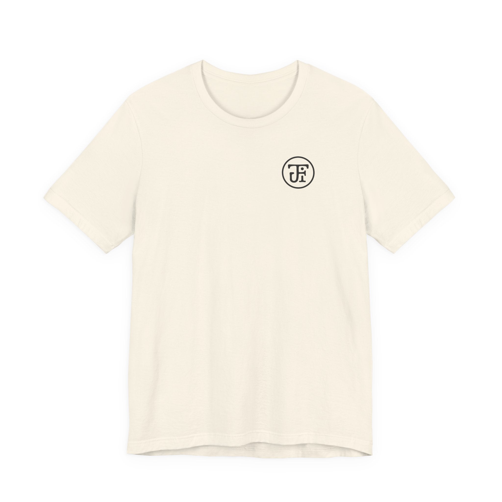 Monogram Graphic Lightweight Tee — White / Ash / Silver