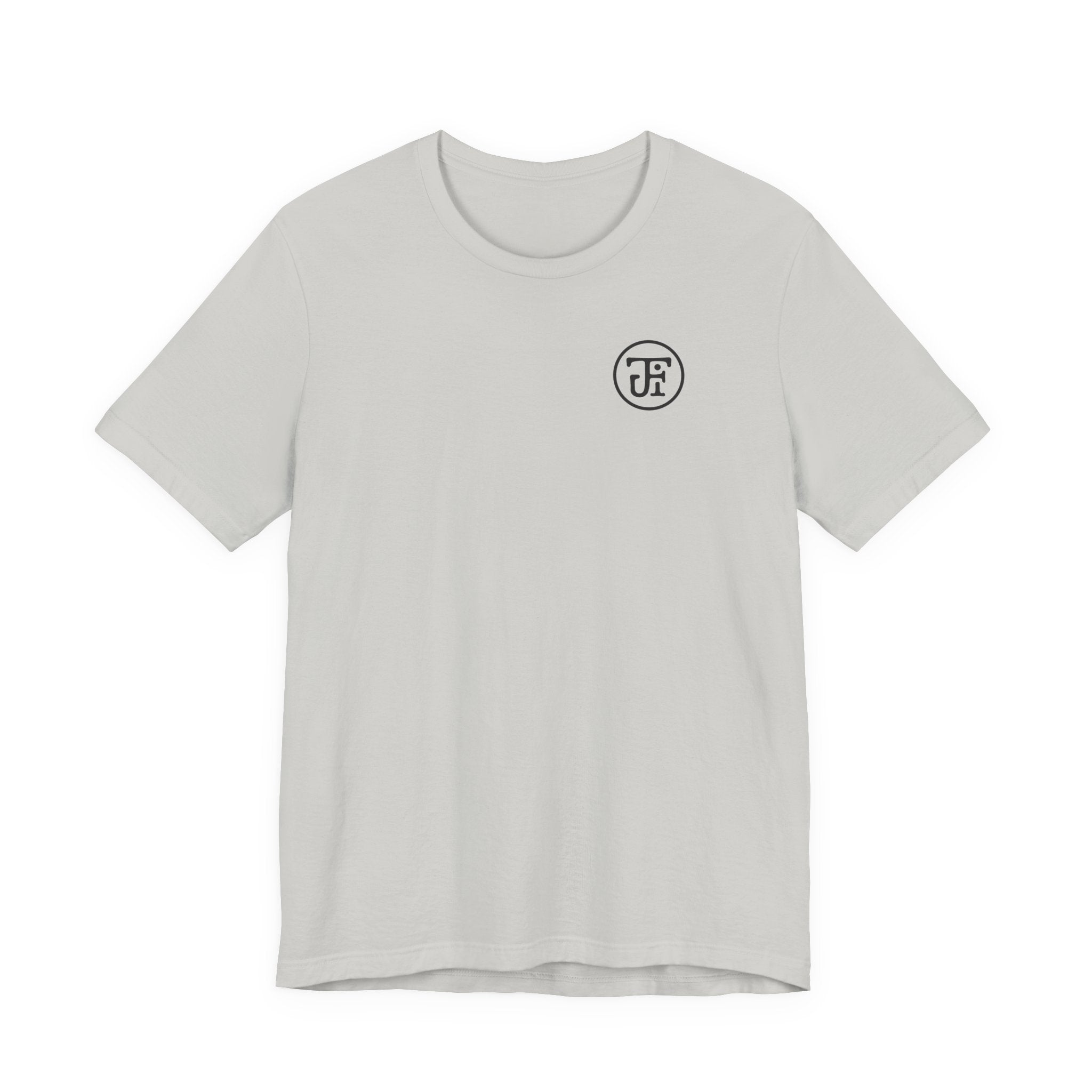 Monogram Graphic Lightweight Tee — White / Ash / Silver