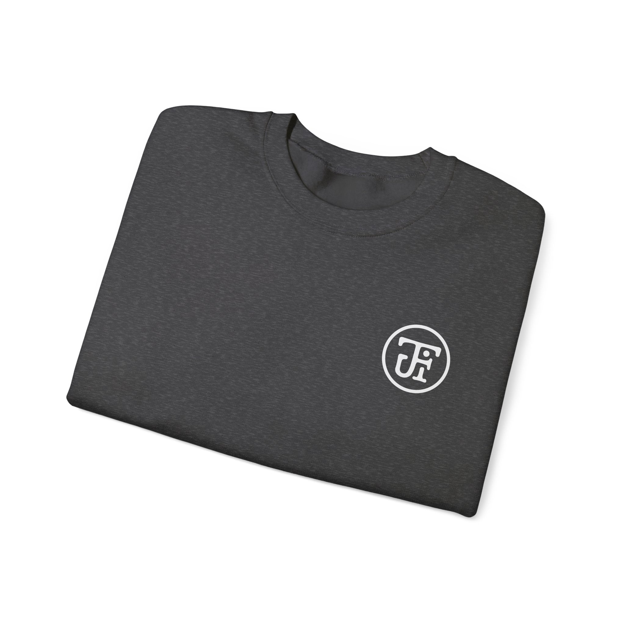 Diamond Badge Crew Sweatshirt — Black / Dark Heather