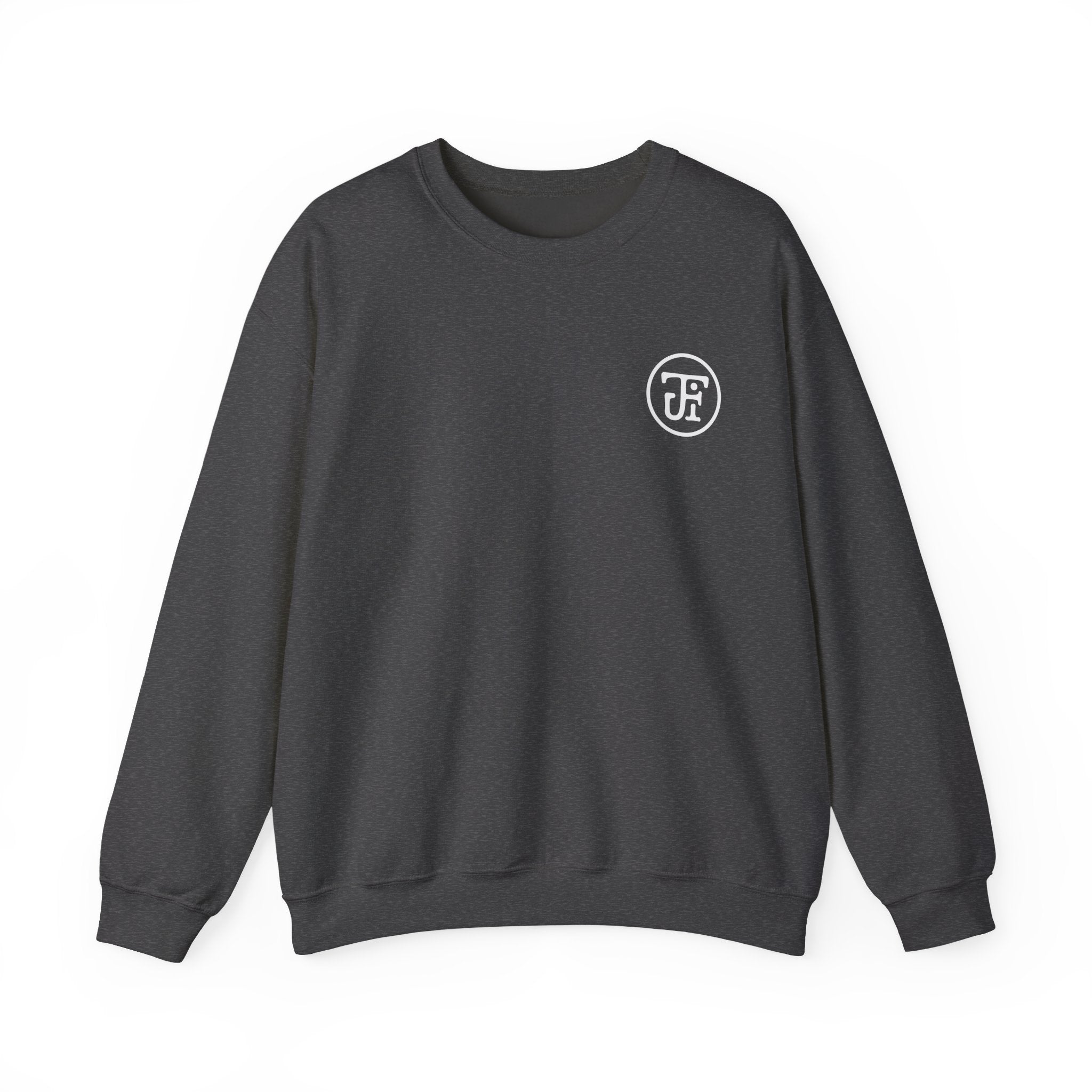 Diamond Badge Crew Sweatshirt — Black / Dark Heather