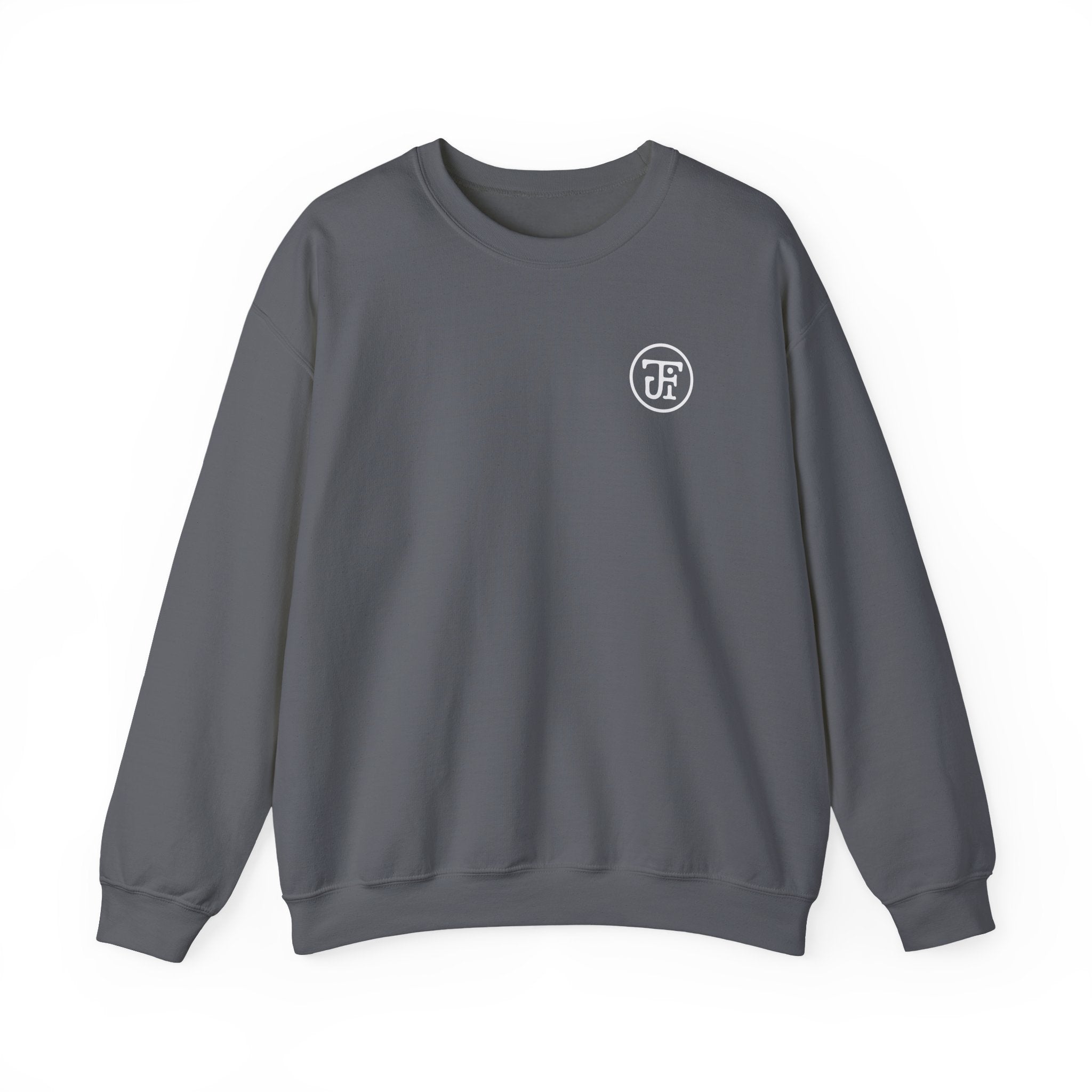 Monogram Graphic Crew Sweatshirt — Black / Dark Heather
