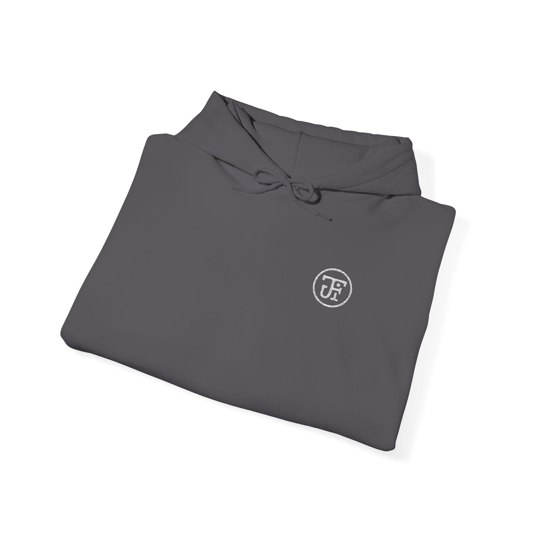 Minimalist Tiny Logo Hoodie — Small Chest Emblem Pullover