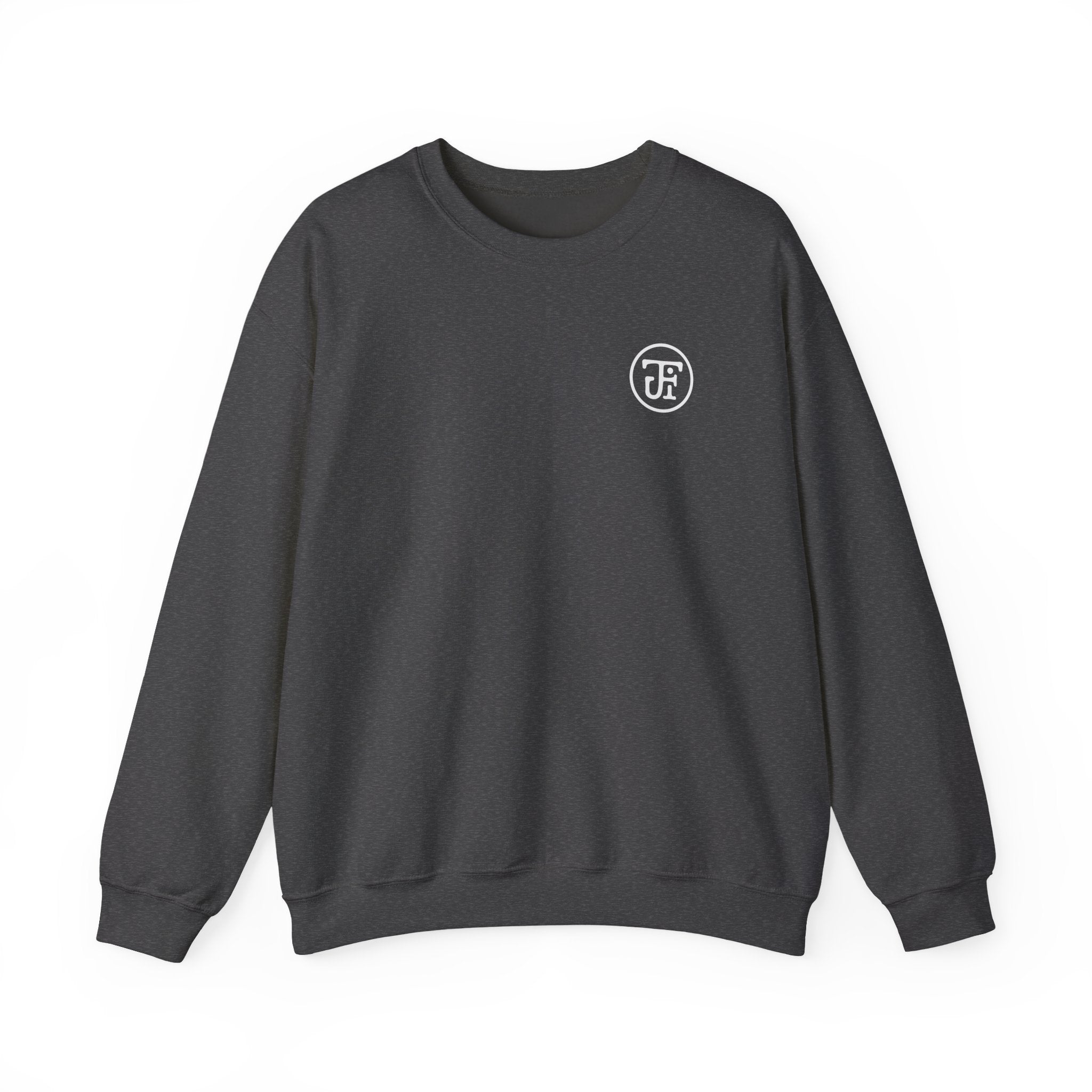 Monogram Graphic Crew Sweatshirt — Black / Dark Heather