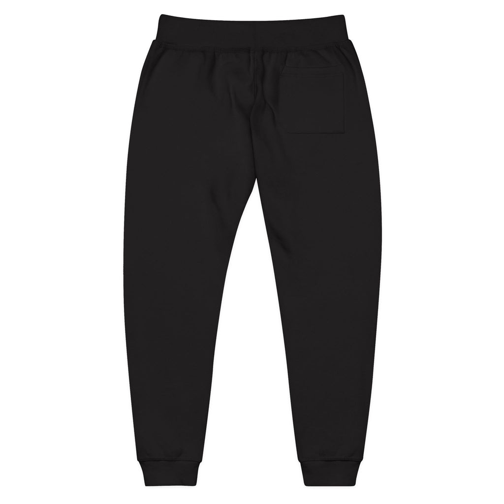 Monogram Fleece Sweatpants — Black / Carbon Grey