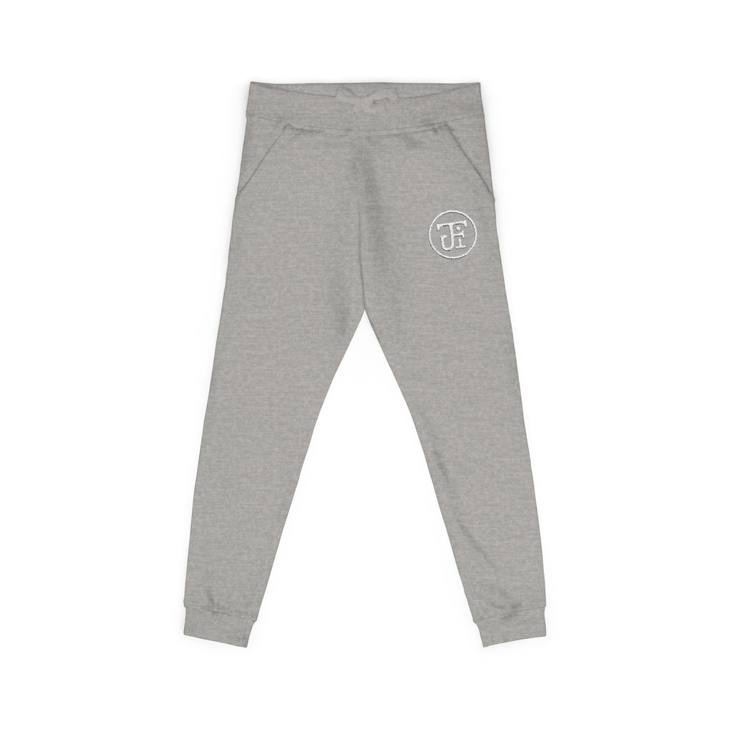 Monogram Fleece Sweatpants — Black / Carbon Grey