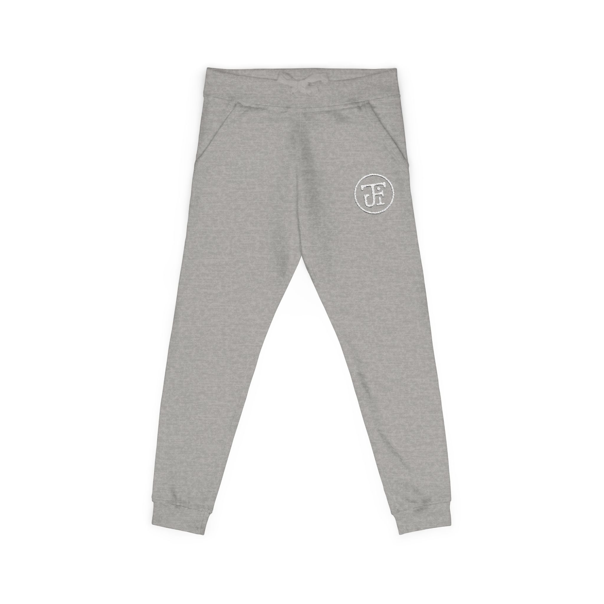 Monogram Fleece Sweatpants — Black / Carbon Grey