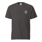 After Dark Heavyweight Tee - washed Graphite, front, JFI monogram at left chest