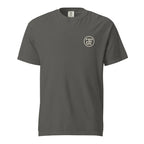 After Dark Heavyweight Tee - washed Pepper, front, JFI monogram at left chest
