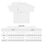 Heavyweight tee size chart