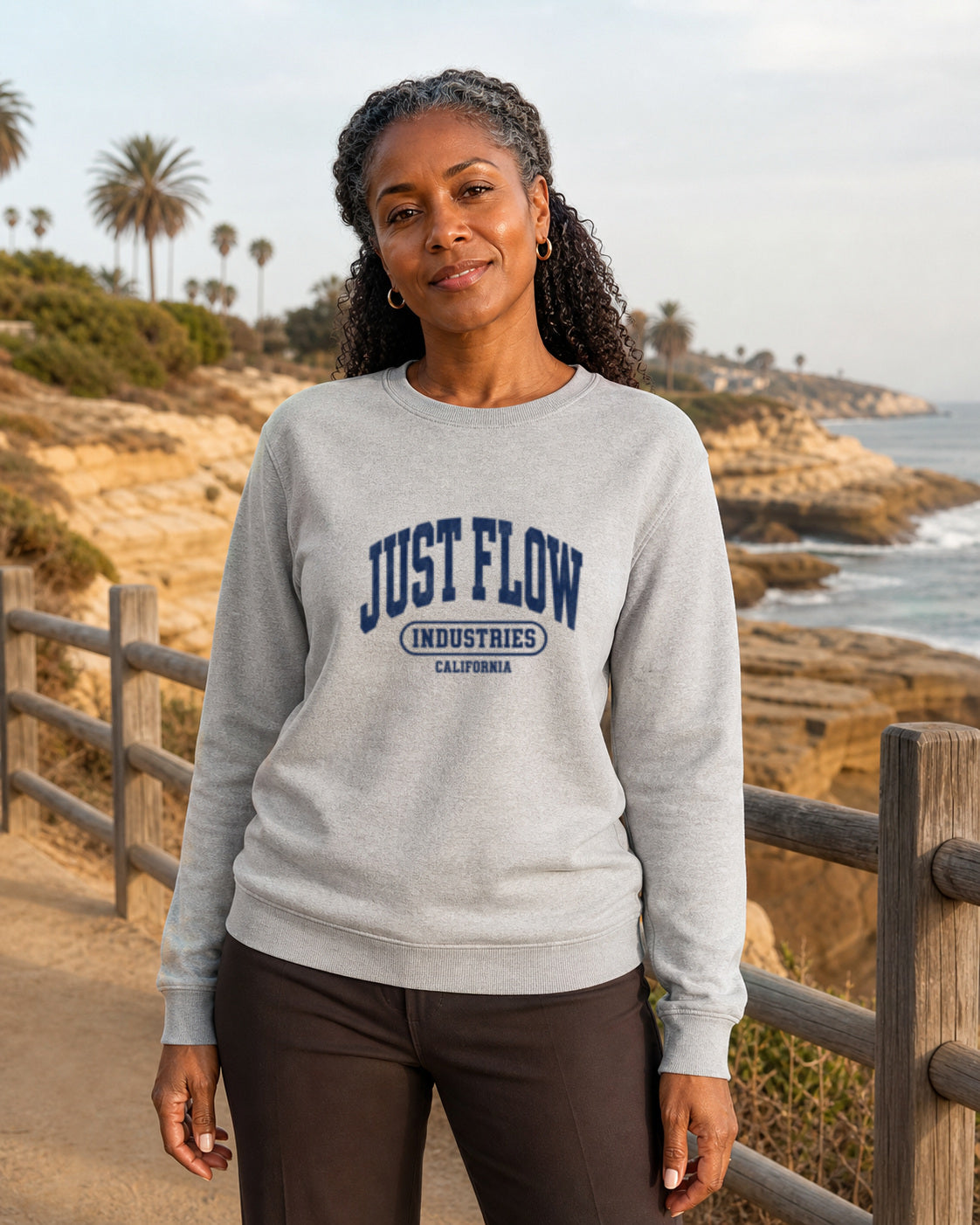Light blue Collegiate California crew sweatshirt, San Diego