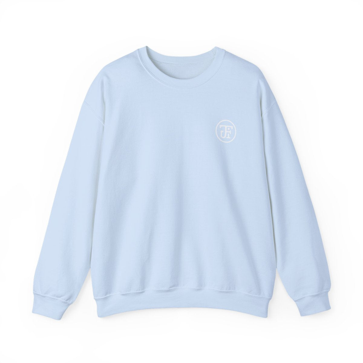 Monogram Crew Sweatshirt Light Blue front