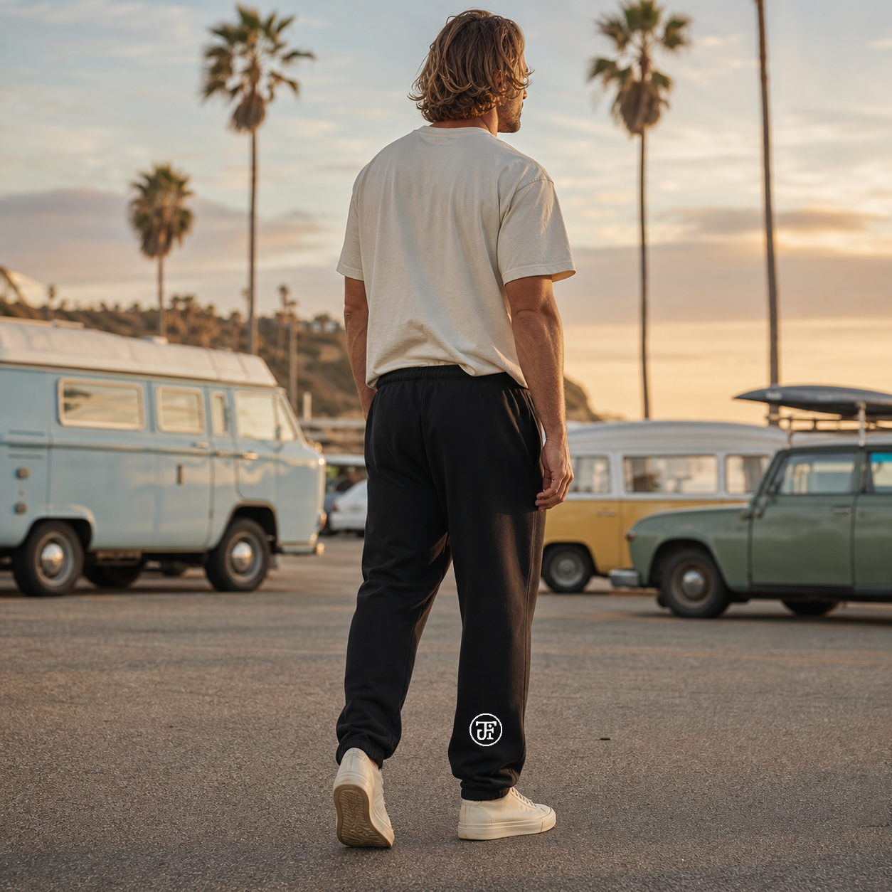 Monogram Graphic Heavyweight Sweatpants lifestyle hero, Southern California