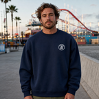 Monogram Graphic Oversized Sweatshirt lifestyle hero, Southern California night