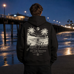 After Dark Graphic Oversized Hoodie lifestyle hero, Southern California night
