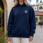 JFI Monogram DTF Hoodie in Navy, front