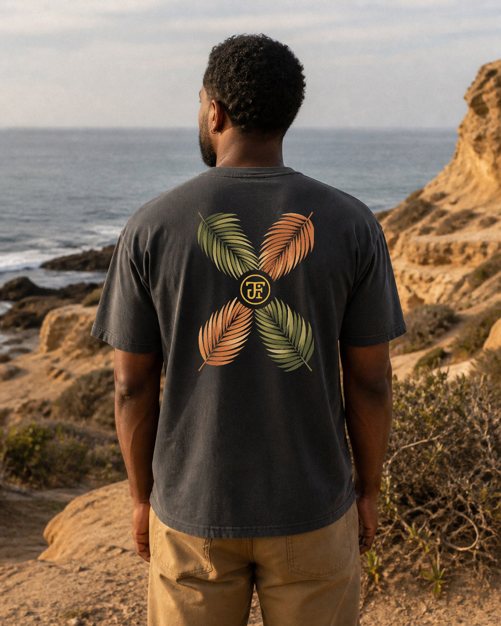 Palm Frond heavyweight tee, San Diego
