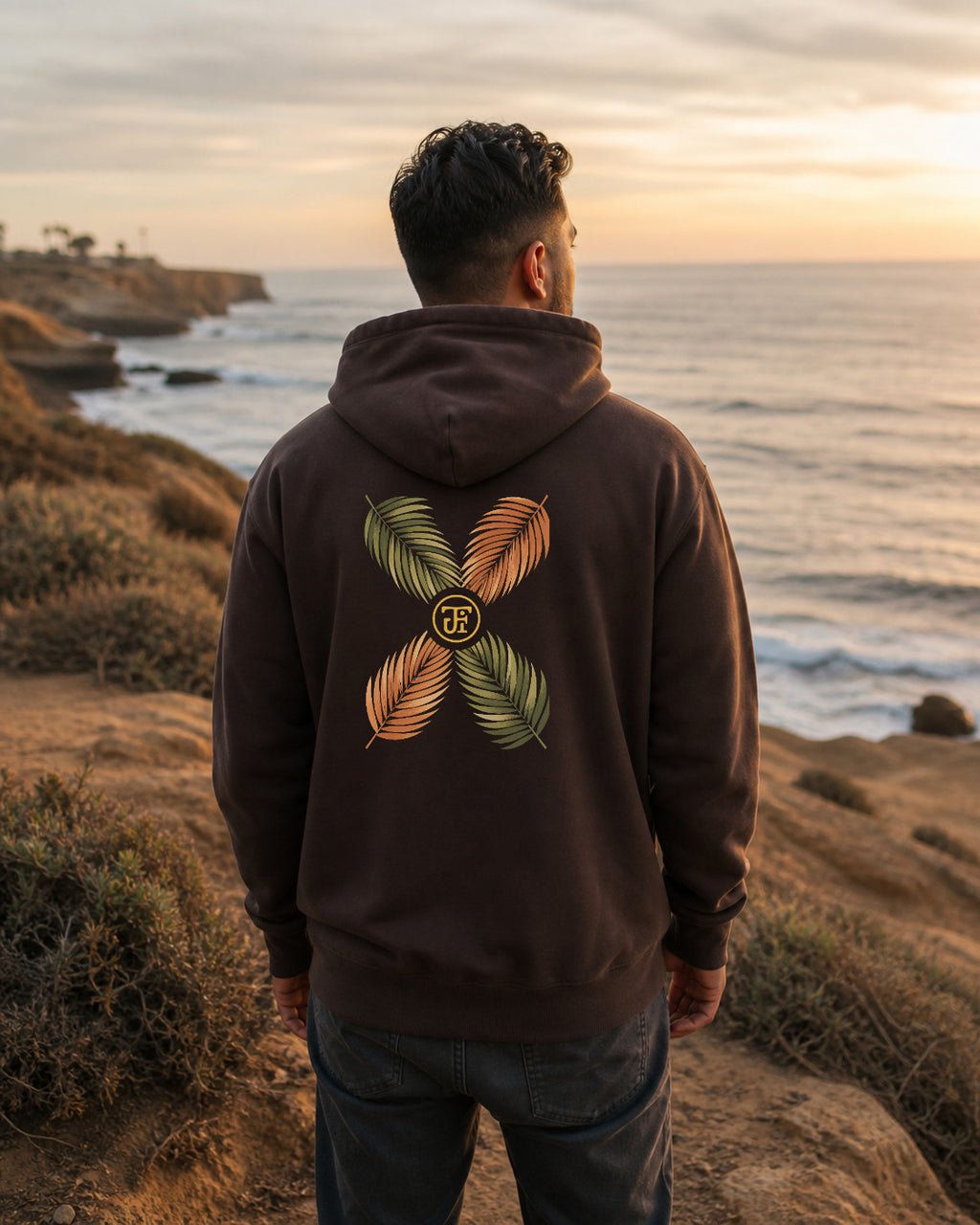 Palm Frond hoodie, San Diego