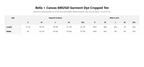 Postcard Cropped Tee - Women's size guide, garment measurements in inches