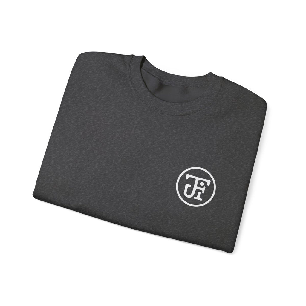 Monogram Crew Sweatshirt — Black / Dark Heather