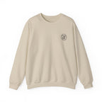 Monogram Graphic Crew Sweatshirt in Sand, front
