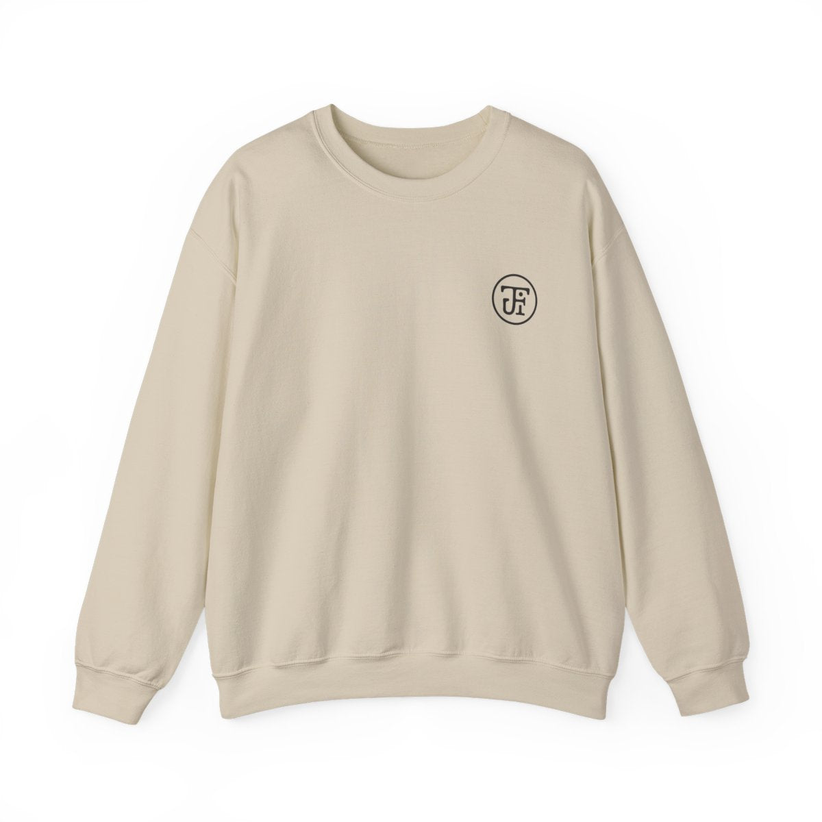 Monogram Graphic Crew Sweatshirt in Sand, front