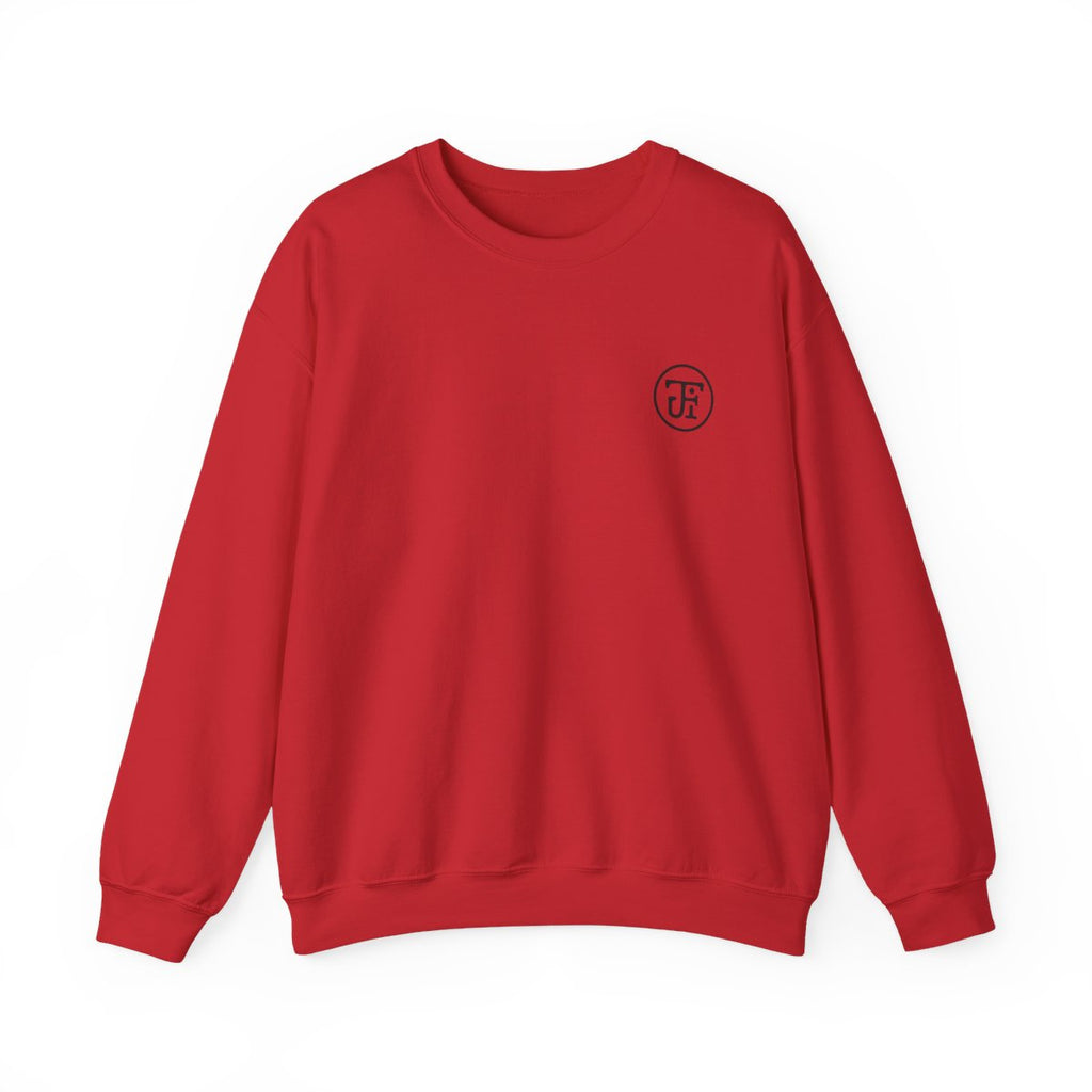 Monogram Graphic Crew Sweatshirt in Red, front