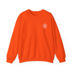 Monogram Graphic Crew Sweatshirt in Orange, front