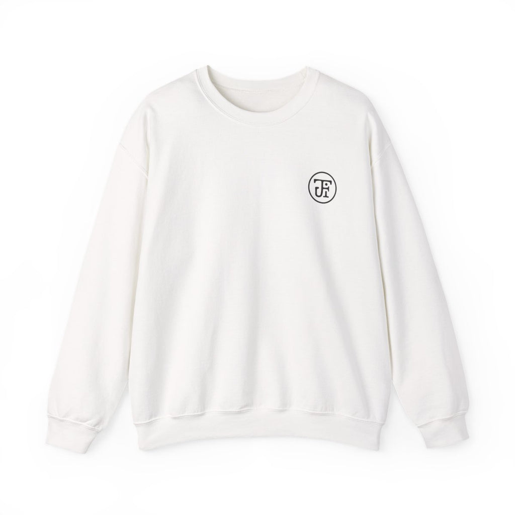 Monogram Graphic Crew Sweatshirt in White, front
